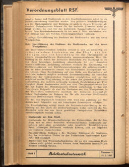 Verordnungsblatt des Reichsstudentenführers 19410215 Seite: 40