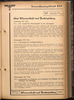 Verordnungsblatt des Reichsstudentenführers 19410215 Seite: 51