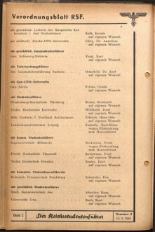 Verordnungsblatt des Reichsstudentenführers 19410215 Seite: 8