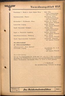 Verordnungsblatt des Reichsstudentenführers 19410215 Seite: 9