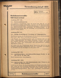 Verordnungsblatt des Reichsstudentenführers 19410315 Seite: 11