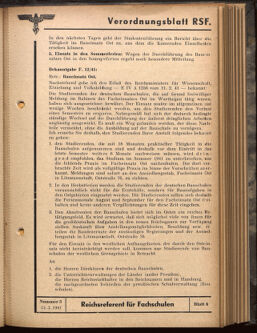 Verordnungsblatt des Reichsstudentenführers 19410315 Seite: 27