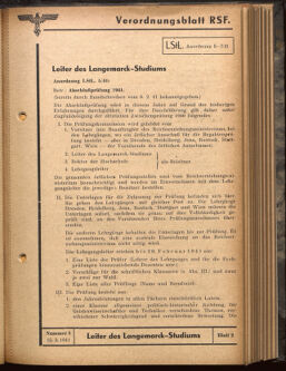 Verordnungsblatt des Reichsstudentenführers 19410315 Seite: 29