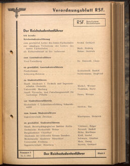 Verordnungsblatt des Reichsstudentenführers 19410315 Seite: 3