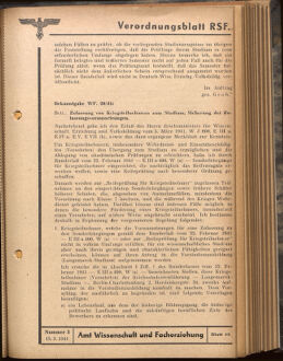 Verordnungsblatt des Reichsstudentenführers 19410315 Seite: 39