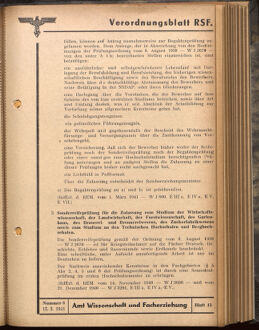 Verordnungsblatt des Reichsstudentenführers 19410315 Seite: 43