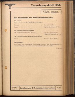 Verordnungsblatt des Reichsstudentenführers 19410315 Seite: 53