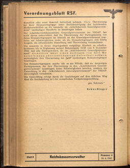 Verordnungsblatt des Reichsstudentenführers 19410415 Seite: 26