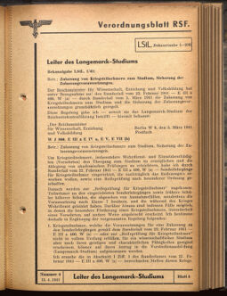 Verordnungsblatt des Reichsstudentenführers 19410415 Seite: 29