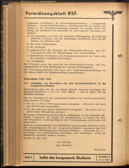 Verordnungsblatt des Reichsstudentenführers 19410415 Seite: 30