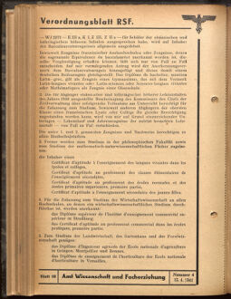 Verordnungsblatt des Reichsstudentenführers 19410415 Seite: 38