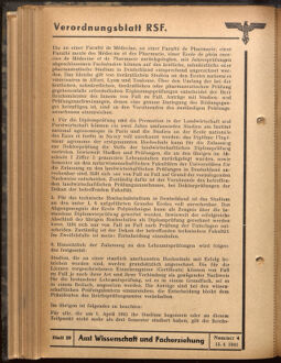 Verordnungsblatt des Reichsstudentenführers 19410415 Seite: 40