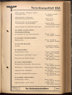 Verordnungsblatt des Reichsstudentenführers 19410415 Seite: 5