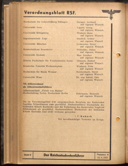 Verordnungsblatt des Reichsstudentenführers 19410415 Seite: 6