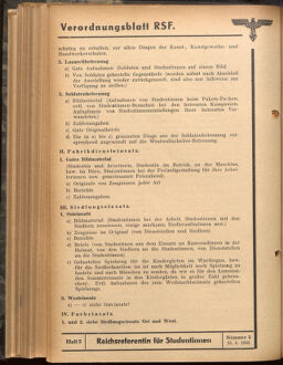 Verordnungsblatt des Reichsstudentenführers 19410515 Seite: 18