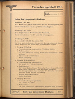 Verordnungsblatt des Reichsstudentenführers 19410515 Seite: 21