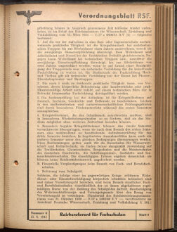 Verordnungsblatt des Reichsstudentenführers 19410615 Seite: 21