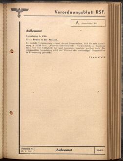 Verordnungsblatt des Reichsstudentenführers 19410615 Seite: 37