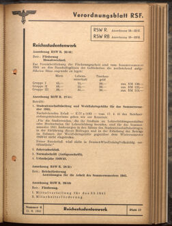 Verordnungsblatt des Reichsstudentenführers 19410615 Seite: 55