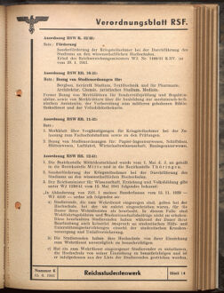 Verordnungsblatt des Reichsstudentenführers 19410615 Seite: 57