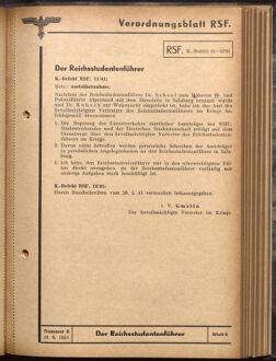 Verordnungsblatt des Reichsstudentenführers 19410615 Seite: 7