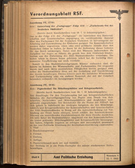 Verordnungsblatt des Reichsstudentenführers 19410715 Seite: 18