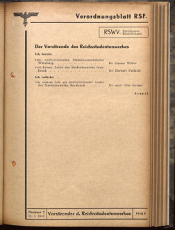 Verordnungsblatt des Reichsstudentenführers 19410715 Seite: 31