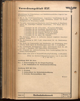 Verordnungsblatt des Reichsstudentenführers 19410715 Seite: 36