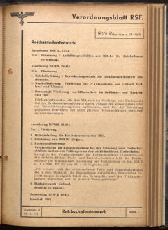 Verordnungsblatt des Reichsstudentenführers 19410815 Seite: 29