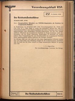 Verordnungsblatt des Reichsstudentenführers 19410815 Seite: 3