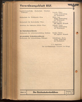 Verordnungsblatt des Reichsstudentenführers 19410915 Seite: 6