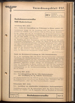 Verordnungsblatt des Reichsstudentenführers 19411015 Seite: 13