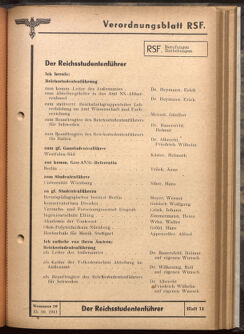 Verordnungsblatt des Reichsstudentenführers 19411015 Seite: 3