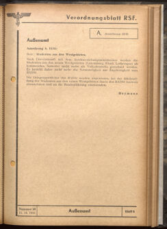 Verordnungsblatt des Reichsstudentenführers 19411015 Seite: 51