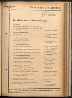 Verordnungsblatt des Reichsstudentenführers 19411015 Seite: 7