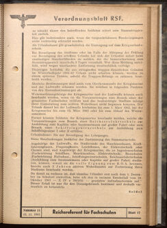 Verordnungsblatt des Reichsstudentenführers 19411115 Seite: 17