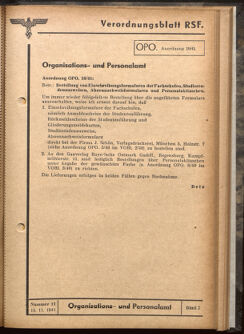 Verordnungsblatt des Reichsstudentenführers 19411115 Seite: 19