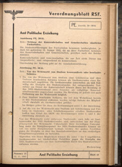 Verordnungsblatt des Reichsstudentenführers 19411115 Seite: 21