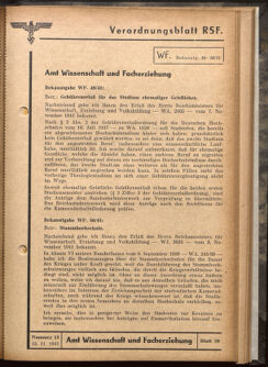 Verordnungsblatt des Reichsstudentenführers 19411115 Seite: 27