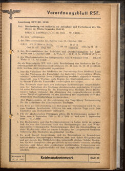 Verordnungsblatt des Reichsstudentenführers 19411115 Seite: 47