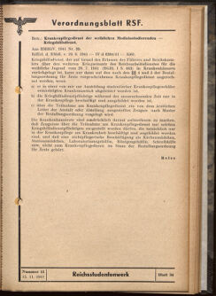 Verordnungsblatt des Reichsstudentenführers 19411115 Seite: 49