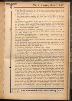 Verordnungsblatt des Reichsstudentenführers 19411215 Seite: 19