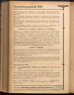 Verordnungsblatt des Reichsstudentenführers 19411215 Seite: 22