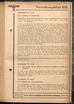 Verordnungsblatt des Reichsstudentenführers 19411215 Seite: 23