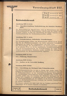 Verordnungsblatt des Reichsstudentenführers 19411215 Seite: 35