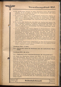 Verordnungsblatt des Reichsstudentenführers 19411215 Seite: 39