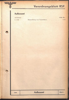 Verordnungsblatt des Reichsstudentenführers 19420115 Seite: 27