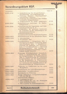 Verordnungsblatt des Reichsstudentenführers 19420115 Seite: 38