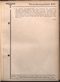 Verordnungsblatt des Reichsstudentenführers 19420115 Seite: 63