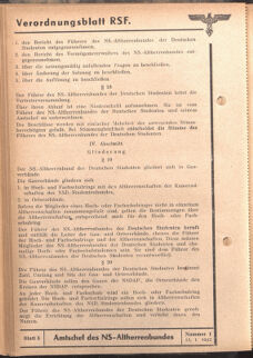 Verordnungsblatt des Reichsstudentenführers 19420115 Seite: 74